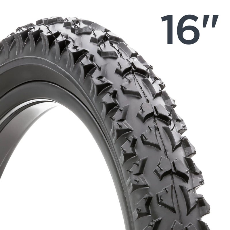 SCHWINN إطار دراجة شوين بديل، 16 × 1.95 بوصة، إطار دراجة جبلية قابل للطي، معزول بقبضات عالية، بناء قوي بحافة فولاذية، حماية من الثقب، بديل لدراجات الأطفال الجبلية 16 بوصة - Image 5